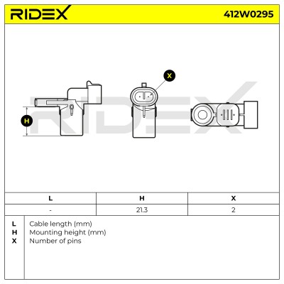 ABS Sensor RIDEX 412W0295 412W0295 - photo 8