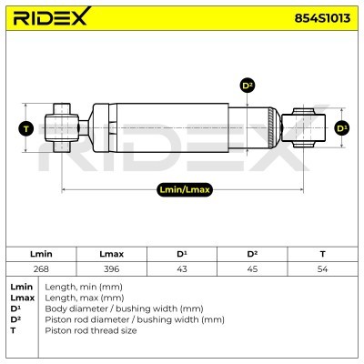Shock Absorber RIDEX 854S1013 854S1013 - photo 5