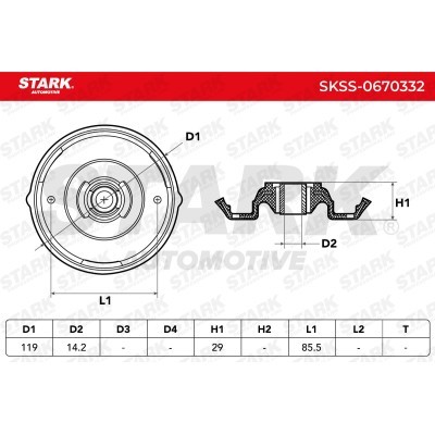 Strut Support Bearing Front Stark SKSS-0670332 SKSS-0670332 - photo 4