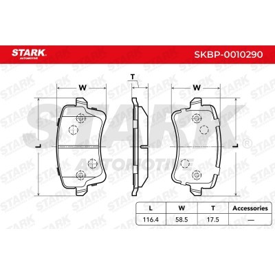 Brake Pads Set Stark SKBP-0010290 SKBP-0010290 - photo 3