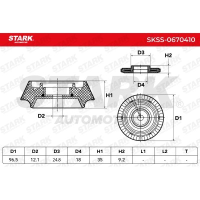 Strut Support Bearing Front Stark SKSS-0670410 SKSS-0670410 - photo 5