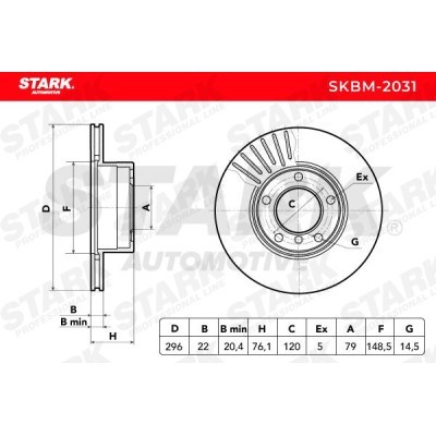Brake Disc Stark SKBM-2031 SKBM-2031 - photo 5