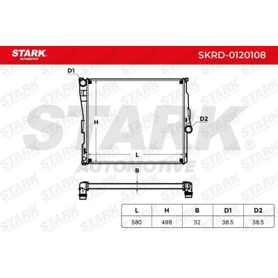 Radiator, Engine Cooling Stark SKRD-0120108 SKRD-0120108 - photo 4