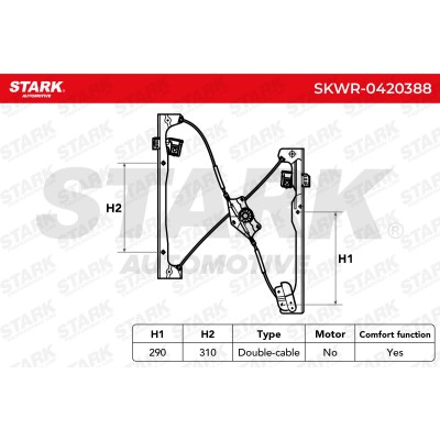 Window Regulator Stark SKWR-0420388 SKWR-0420388 - photo 5