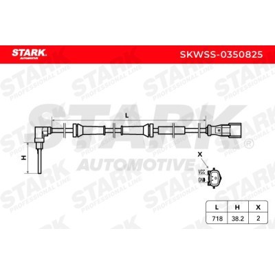 ABS Sensor Stark SKWSS-0350825 SKWSS-0350825 - photo 6