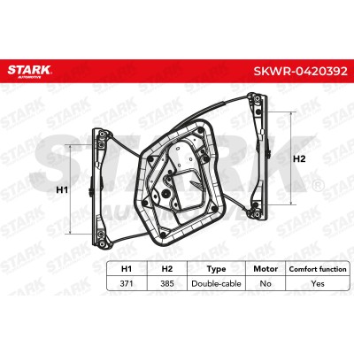 Window Regulator Stark SKWR-0420392 SKWR-0420392 - photo 9