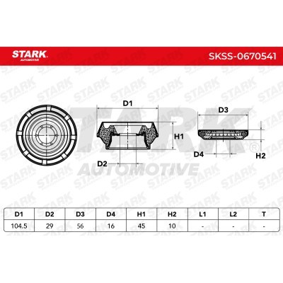 Strut Support Bearing Front Stark SKSS-0670541 SKSS-0670541 - photo 4