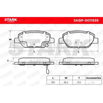 Brake Pads Set Stark SKBP-0011939 SKBP-0011939 - photo 5