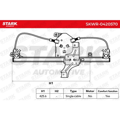Window Regulator Stark SKWR-0420570 SKWR-0420570 - photo 7