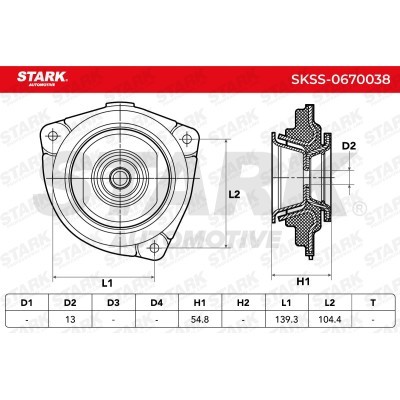 Strut Support Bearing Front Stark SKSS-0670038 SKSS-0670038 - photo 5