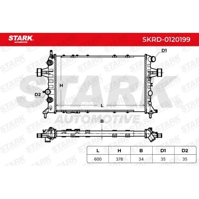 Radiator, Engine Cooling Stark SKRD-0120199 SKRD-0120199 - photo 5