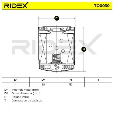 Oil Filter RIDEX 7O0030 7O0030 - photo 5