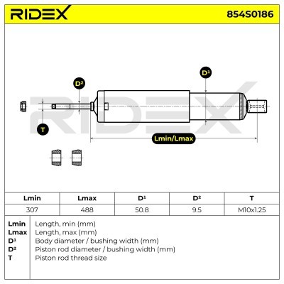 Shock Absorber RIDEX 854S0186 854S0186 - photo 7