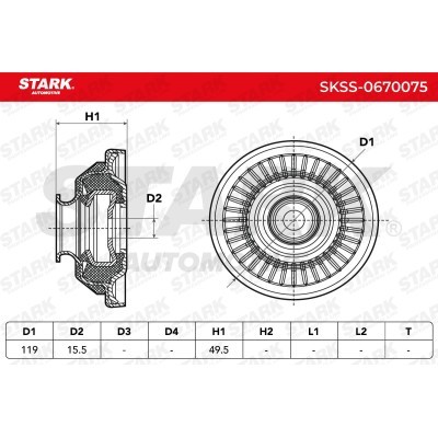 Strut Support Bearing Front Stark SKSS-0670075 SKSS-0670075 - photo 5