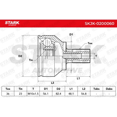 Joint Kit, Drive Shaft Stark SKJK-0200060 SKJK-0200060 - photo 5