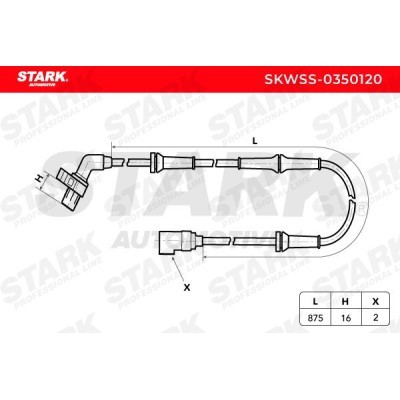 ABS Sensor Stark SKWSS-0350120 SKWSS-0350120 - photo 3