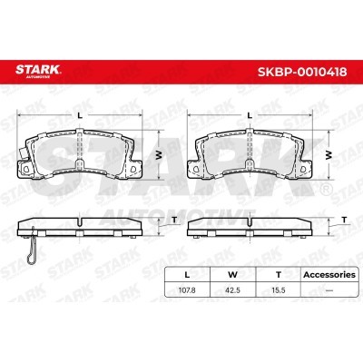 Brake Pads Set Stark SKBP-0010418 SKBP-0010418 - photo 7