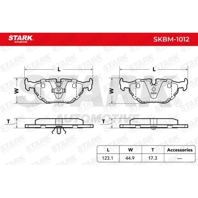 Brake Pads Set Stark SKBM-1012 SKBM-1012 - photo 5