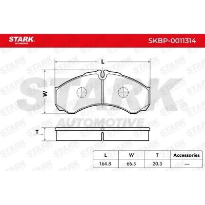 Brake Pads Set Stark SKBP-0011314 SKBP-0011314 - photo 1