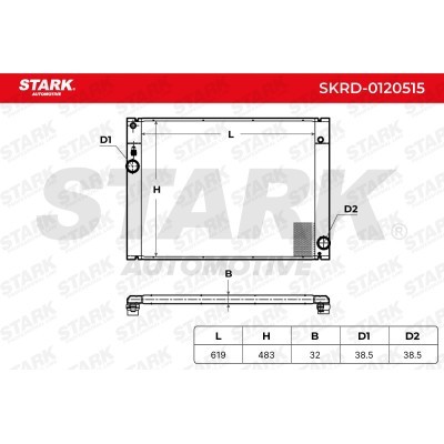 Radiator, Engine Cooling Stark SKRD-0120515 SKRD-0120515 - photo 7