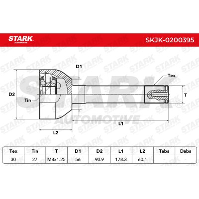 Joint Kit, Drive Shaft Stark SKJK-0200395 SKJK-0200395 - photo 4