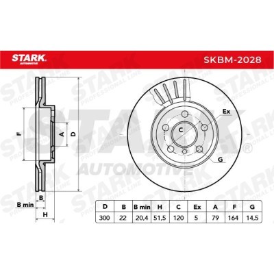 Brake Disc Stark SKBM-2028 SKBM-2028 - photo 6
