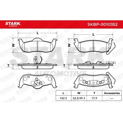 Brake Pads Set Stark SKBP-0010352 SKBP-0010352 - photo 7
