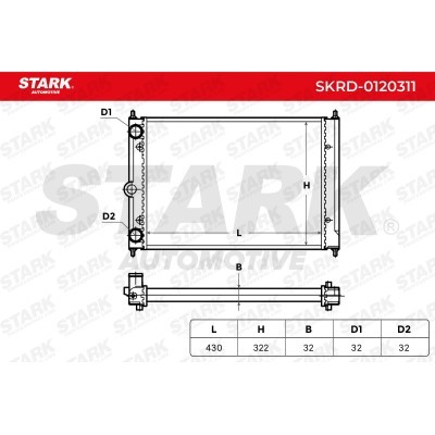 Radiator, Engine Cooling Stark SKRD-0120311 SKRD-0120311 - photo 6