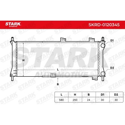 Radiator, Engine Cooling Stark SKRD-0120345 SKRD-0120345 - photo 7