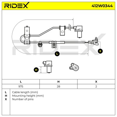 ABS Sensor RIDEX 412W0344 412W0344 - photo 6