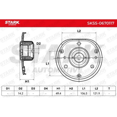 Strut Support Bearing Front Stark SKSS-0670117 SKSS-0670117 - photo 6