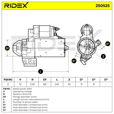 Starter RIDEX 2S0525 2S0525 - photo 6