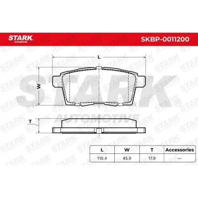 Brake Pads Set Stark SKBP-0011200 SKBP-0011200 - photo 3