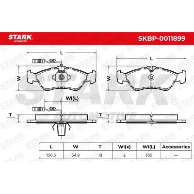 Brake Pads Set Stark SKBP-0011899 SKBP-0011899 - photo 5