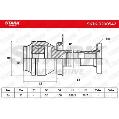 Joint Kit, Drive Shaft Stark SKJK-0200542 SKJK-0200542 - photo 6