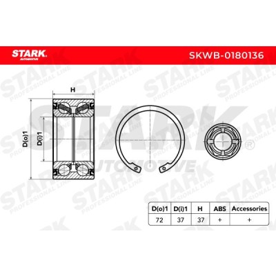 Wheel Bearing Stark SKWB-0180136 SKWB-0180136 - photo 5
