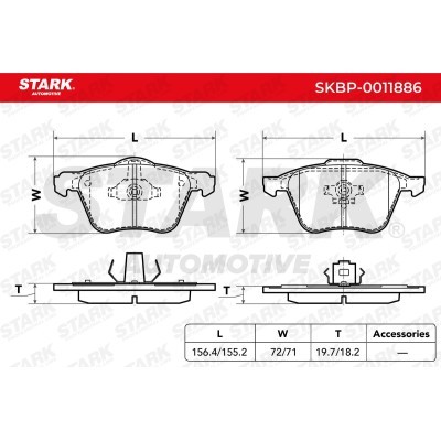 Brake Pads Set Stark SKBP-0011886 SKBP-0011886 - photo 5