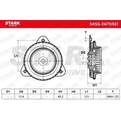 Strut Support Bearing Front Stark SKSS-0670551 SKSS-0670551 - photo 6