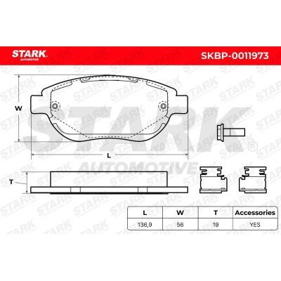 Brake Pads Set Stark SKBP-0011973 SKBP-0011973 - photo 6