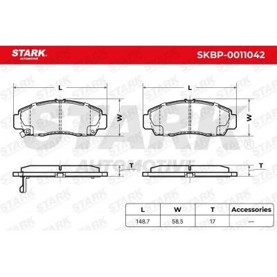 Brake Pads Set Stark SKBP-0011042 SKBP-0011042 - photo 3
