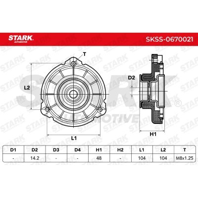 Strut Support Bearing Front Stark SKSS-0670021 SKSS-0670021 - photo 3