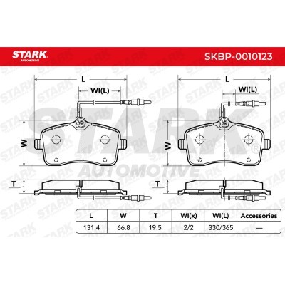 Brake Pads Set Stark SKBP-0010123 SKBP-0010123 - photo 4