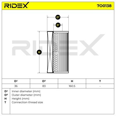 Oil Filter RIDEX 7O0138 7O0138 - photo 7