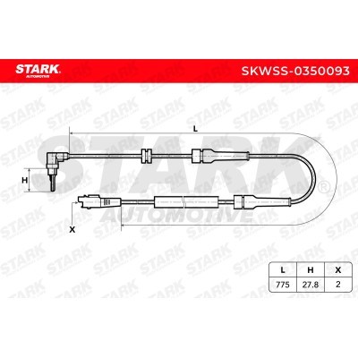 ABS Sensor Stark SKWSS-0350093 SKWSS-0350093 - photo 3