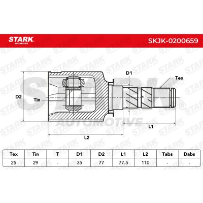 Joint Kit, Drive Shaft Stark SKJK-0200659 SKJK-0200659 - photo 7