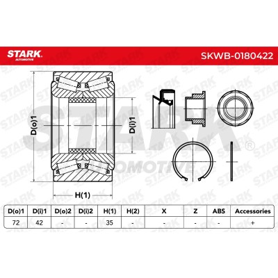 Wheel Bearing Stark SKWB-0180422 SKWB-0180422 - photo 3