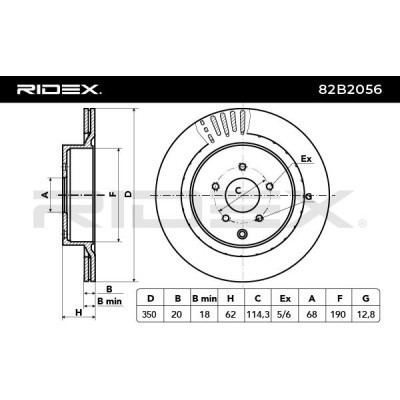 Brake Disc RIDEX 82B2056 82B2056 - photo 9