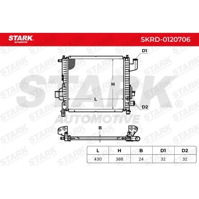 Radiator, Engine Cooling Stark SKRD-0120706 SKRD-0120706 - photo 4