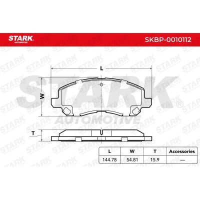Brake Pads Set Stark SKBP-0010112 SKBP-0010112 - photo 4