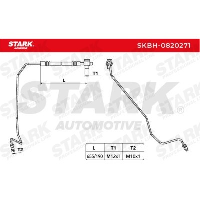 Brake Hose Stark SKBH-0820271 SKBH-0820271 - photo 3